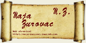 Maja Zurovac vizit kartica